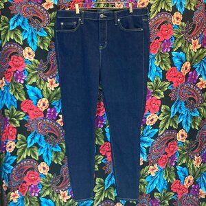 WOMEN'S TORRID JEANS SKY HIGH SKINNY CROP DENIM WOMENS SIZE 18 R TORRID PREMIUM